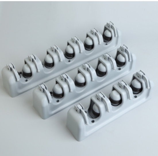 대걸레걸이 거치대 빗자루 정리 도구걸이 3공 