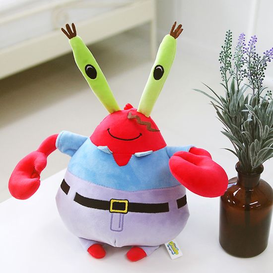 네모바지 스폰지밥 집게사장 인형 35cm 봉제인형