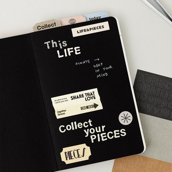 라이프앤피시스 빈티지 타이포 스티커 세트