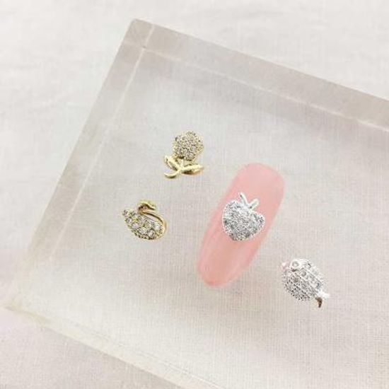 Woman bonita nailparts 큐빅메탈 아트믹스1개 4color