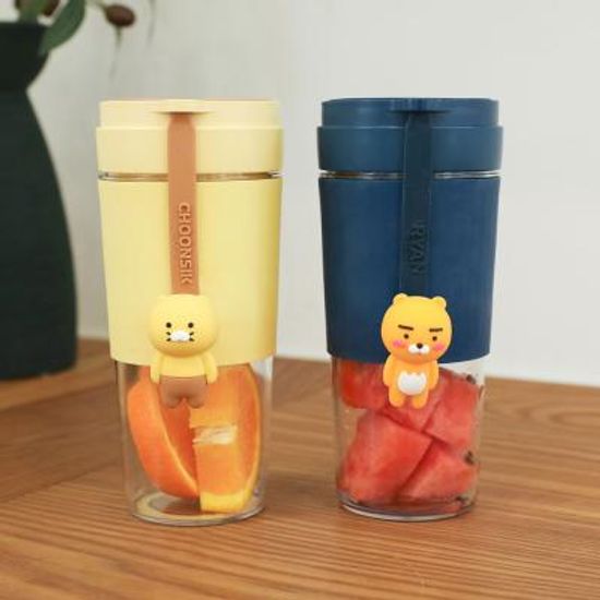 카카오프렌즈 블렌더 휴대용 텀블러 춘식이 라이언