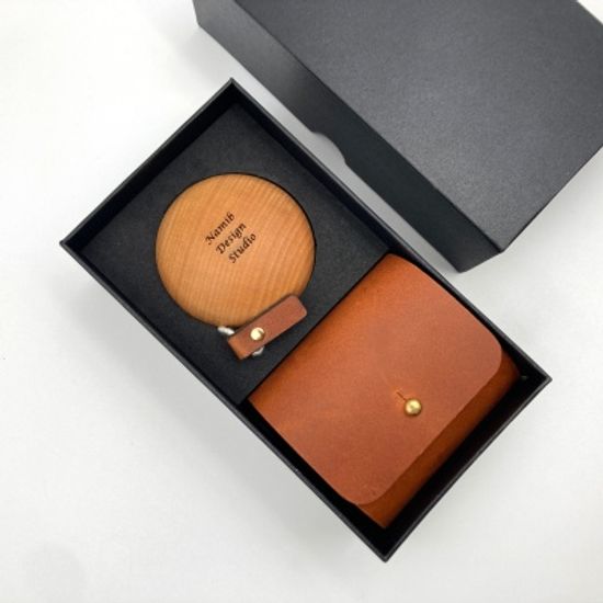 LOG Yoyo+Leather Case (우드요요+가죽케이스)
