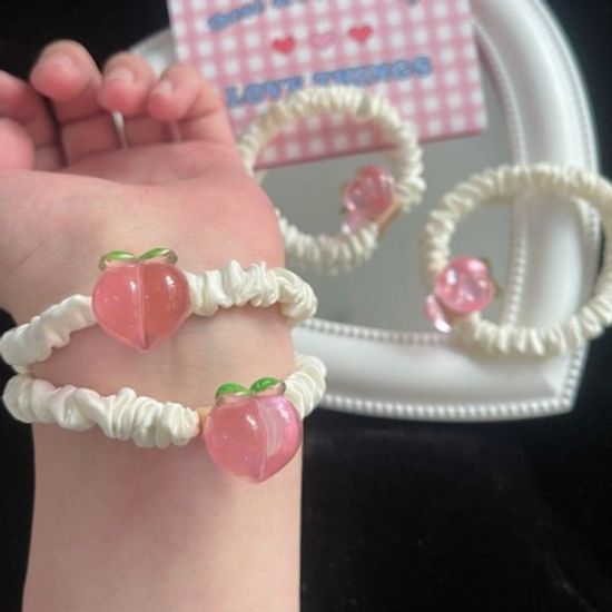 예쁜 곱창 밴드 똥 머리 끈 올림 헤어 스크런치 3P