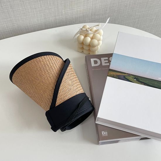 라탄 자외선 썬캡 모자 햇빛 가리개 챙 넓은 여름