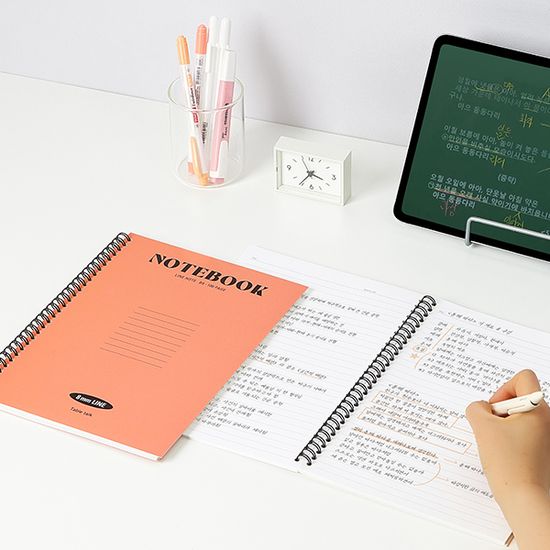 베이직 라인 노트 B5_스프링 공부 필기