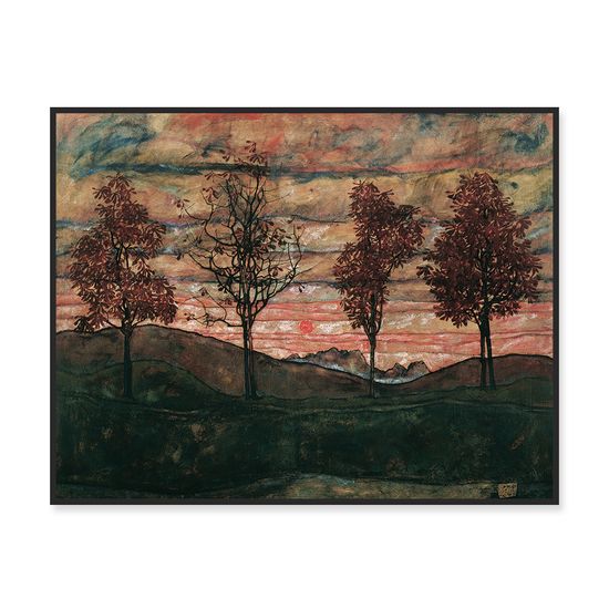 쉴레 - 네 그루의 나무들 Four Trees 