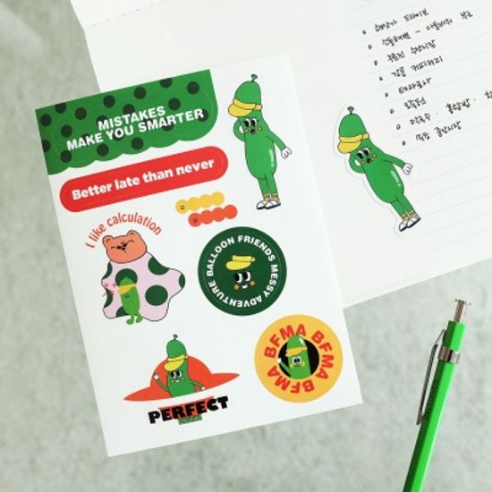 벌룬프렌즈 캐릭터 스티커 - 린