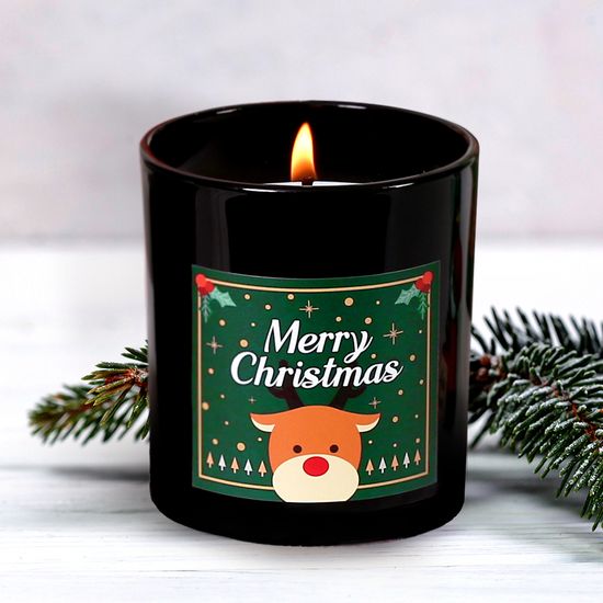 크리스마스 산타모자 캔들