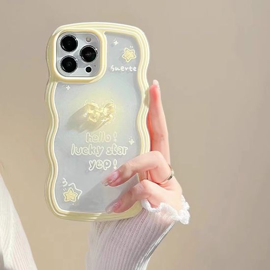 갤럭시s26 25 24 23 22 예쁜 리본 데코덴 물결 케이스