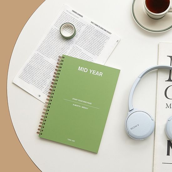 (만년형 6개월) 미드이어 위클리 플래너 A5_다이어리