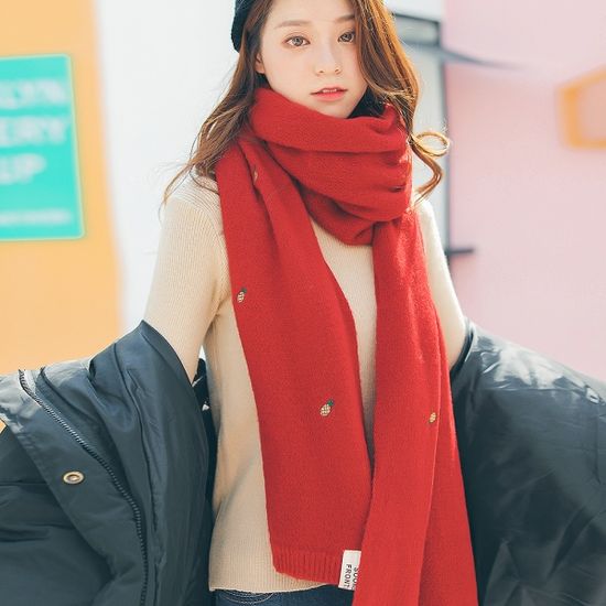 파인 니트 목도리 여성용 5color