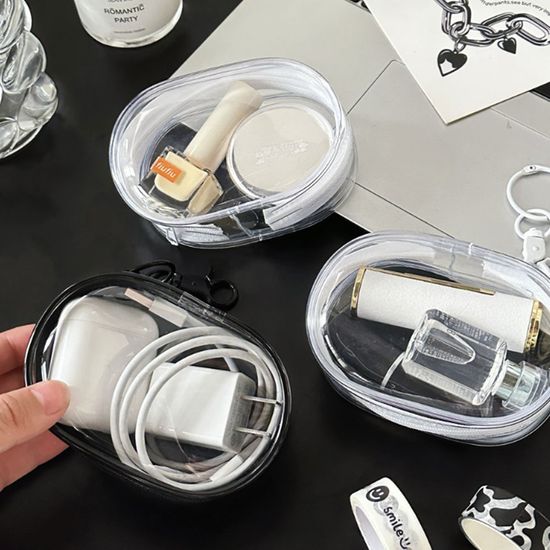 투명 인형 파우치 키링 미니 pvc 파우치백 화장품 