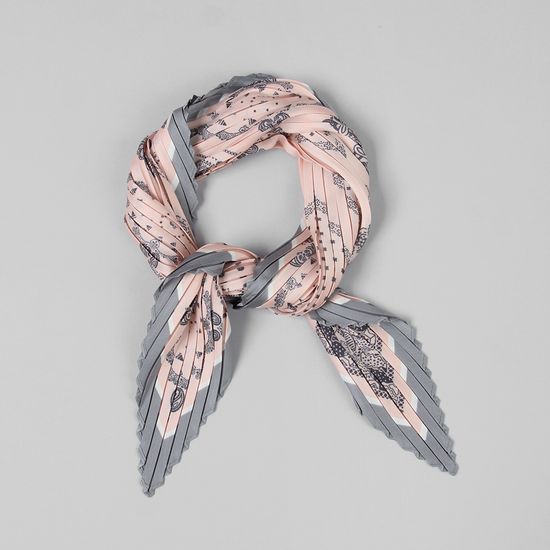 [베네]페이즐리 플리츠 스카프