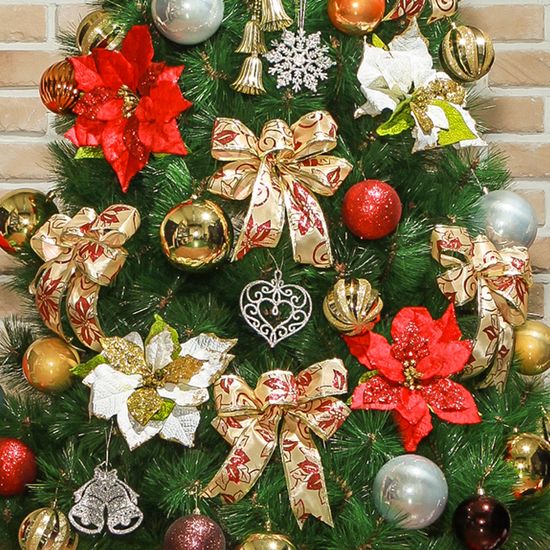 180cm 카니발 골드& 레드 장식 세트 트리