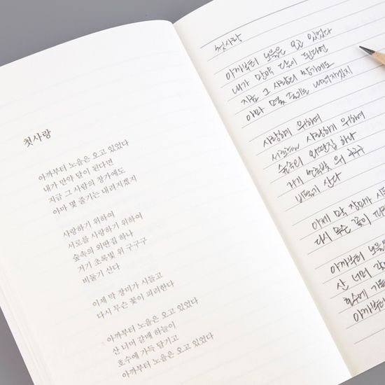 글입다 김소월 진달래꽃 필사노트 B6