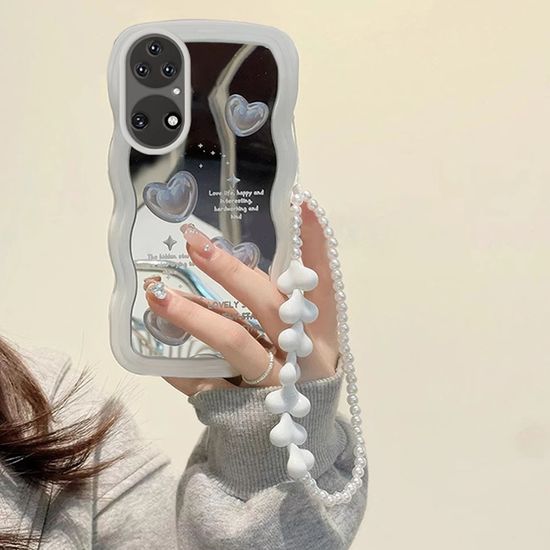 갤럭시 a시리즈 감성 하트 구름 미러 물결 폰 케이스