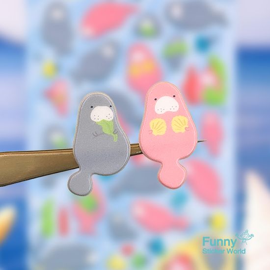 퍼니스티커 C558 바다소 캐스팅 차일드