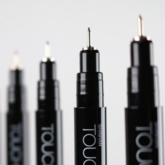 피그먼트 전색상 라이너 브러쉬 펜