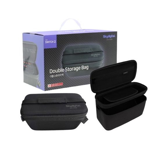 스카이디지탈 닌텐도 스위치2 더블수납 가방 파우치 /