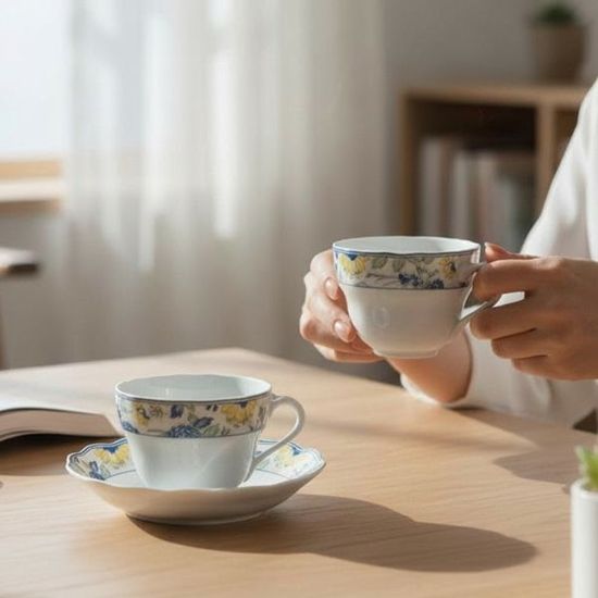 후첸로이터 파피용 커피잔 소서 1인조 세트 230ml