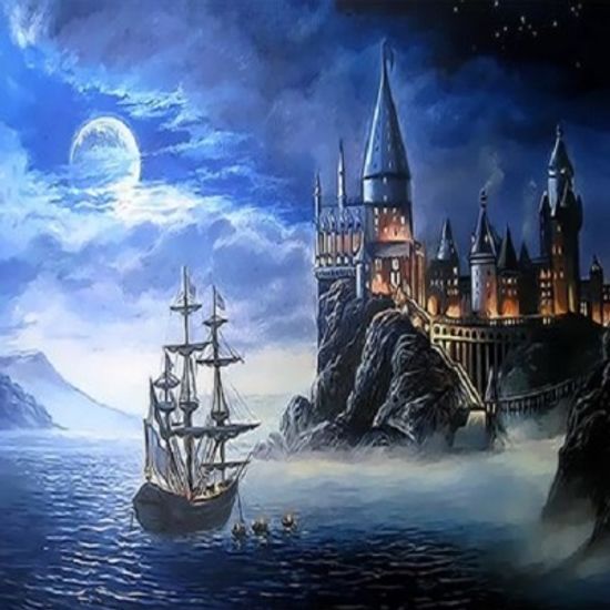 [피포페인팅]Q3297호그와트성 size 40*50cm