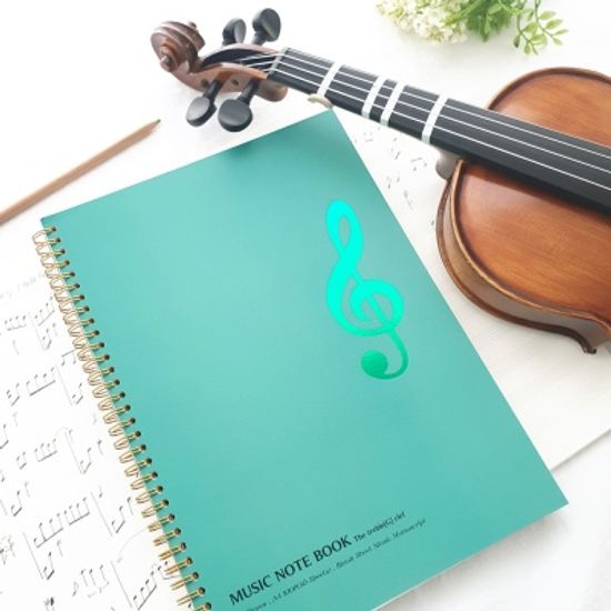 A4 음악노트(작곡노트,오선노트) 60매 - 높은음자리표