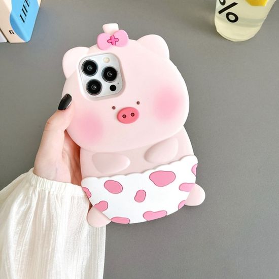 갤럭시A 시리즈 귀여운 돼지 캐릭터 실리콘 폰 케이스
