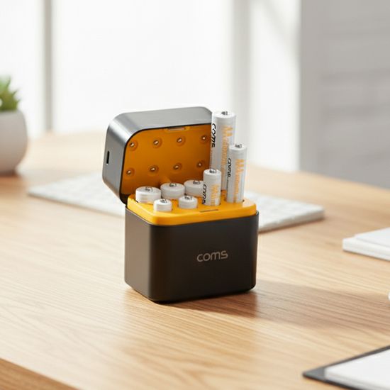 컴스 HA110 리튬이온 충전기 (AA, AAA 충전지 포함)