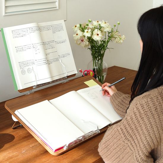 스터디 스테이션 필기가 편한 2단 각도조절 독서대