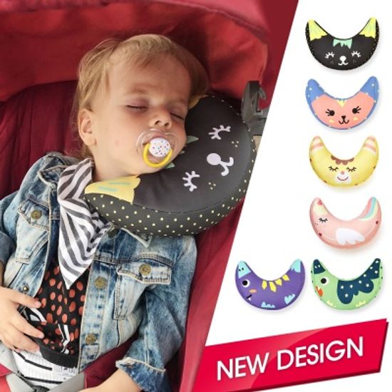 [하쥬르] 반달 목쿠션 & 안전벨트베개 - 꼬꼬