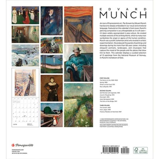 2023 캘린더 Edvard Munch