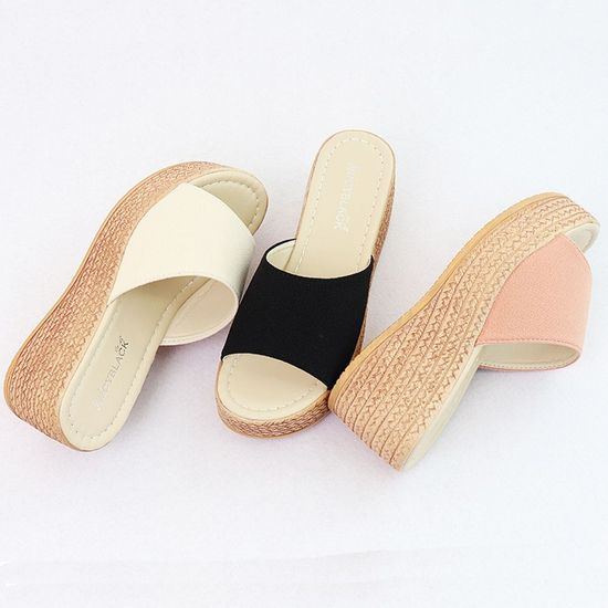 여름샌들 사무실 실내화 라탄 밀짚(WDBA624)