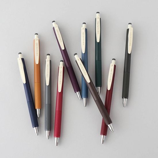 제브라 0.3mm 중성펜 사라사나노 빈티지 5색 JJH72-5C