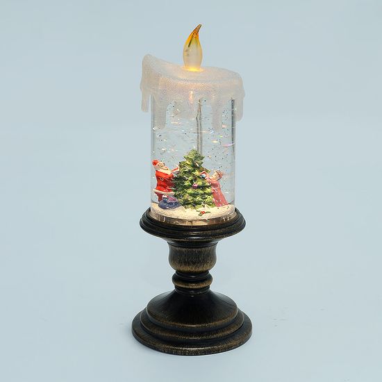 [도토로] LED 크리스마스 스노우볼 오르골(성탄 촛대)