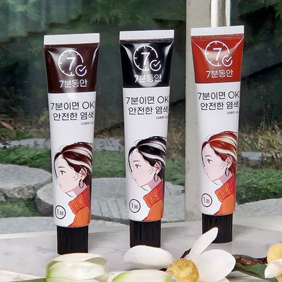 오디코디 염색제 7분동안 새치염색약 3세트