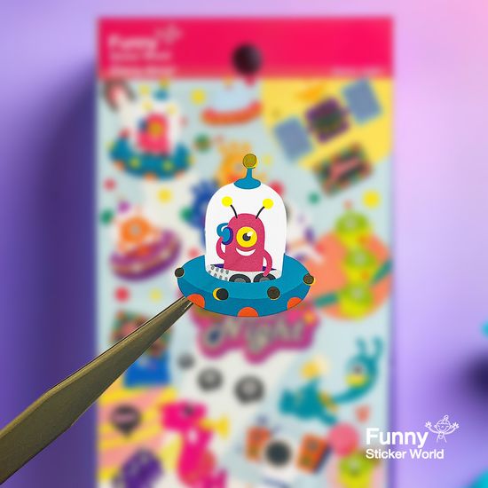 퍼니스티커 AT-220 우주의밤 아트지 다이어리데코 