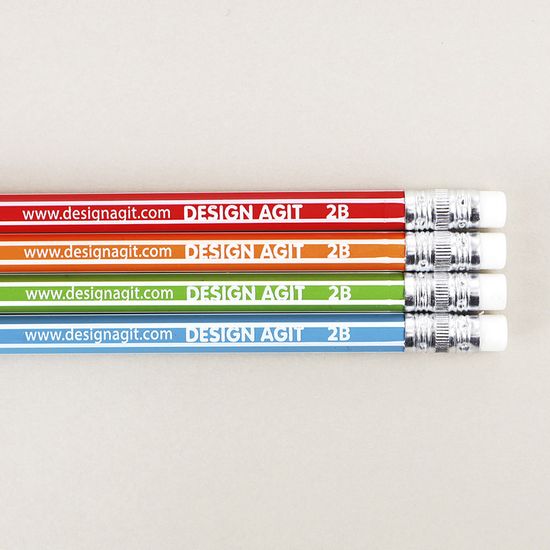 [주문제작]네임연필2B 6자루비비드스트라이프