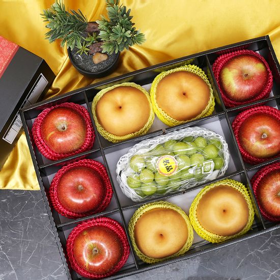 [자연예서] 명품 혼합 2호 과일선물세트(사과6+배4+샤