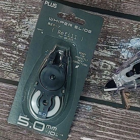 플러스 2WAY 슬라이드 수정테이프 WH-015R 리필 1개