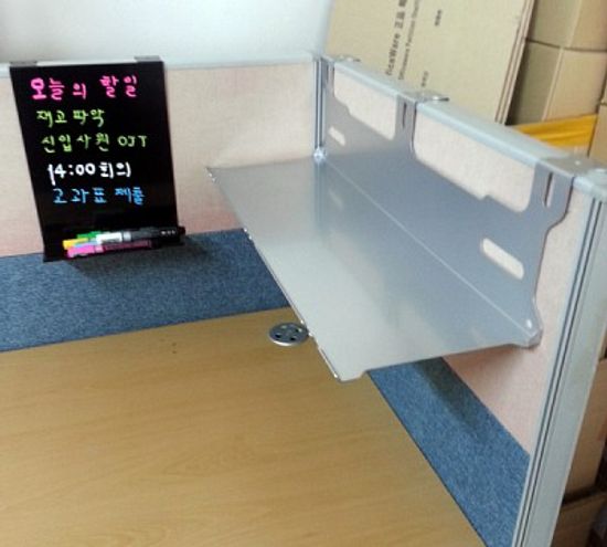 45mm파티션용  오피스퍼니처正品  레이저가공 66cm 장대형 일자형파티션선반
