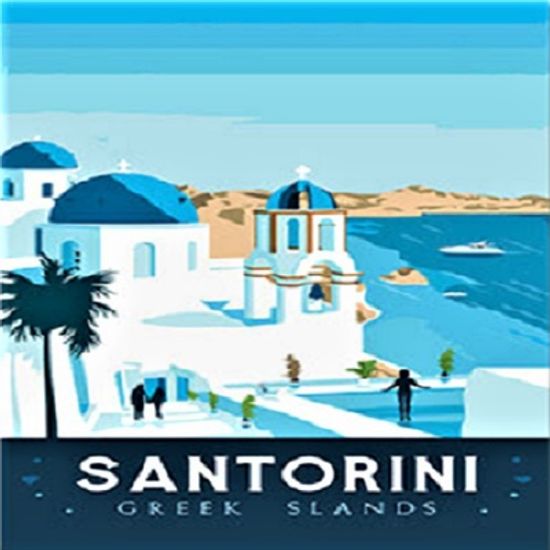 [DIY명화]P4-01 세계명소 산토리니 size 30x40cm