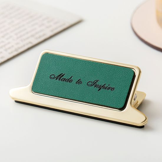 [무료각인]집게형 북클립 천연소가죽 북스토퍼