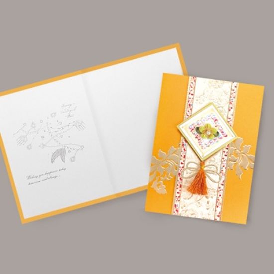조각보꽃카드 전통 연하장 FT3005-2