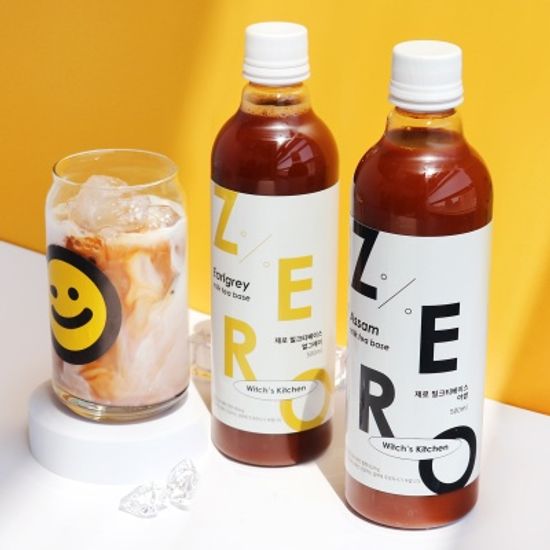 0kcal 밀크티베이스 제로 아쌈 얼그레이 대용량 2종 