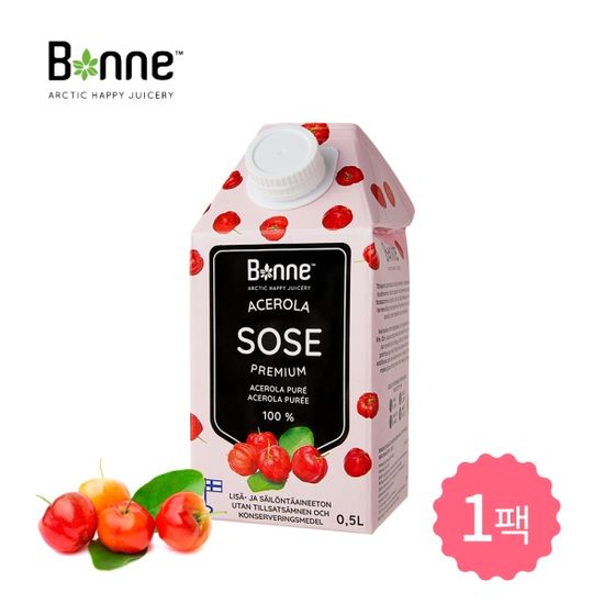 [본네]프리미엄 아세로라 퓨레 주스 500ml 1개입
