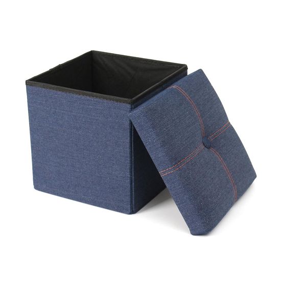 스툴스 데님 수납의자(30cm) 접이식스툴