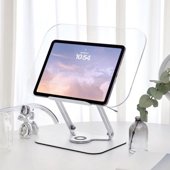 스파이 투명 아크릴 독서대 회전형 북스탠드