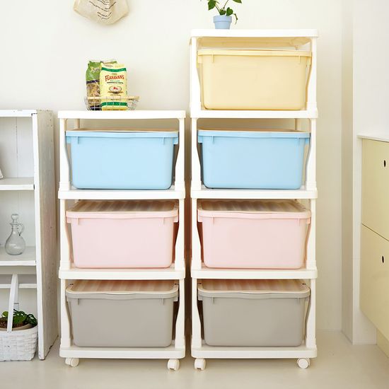 모던 해피 프레임 패키지 장난감 수납장(2단/3단/4단)