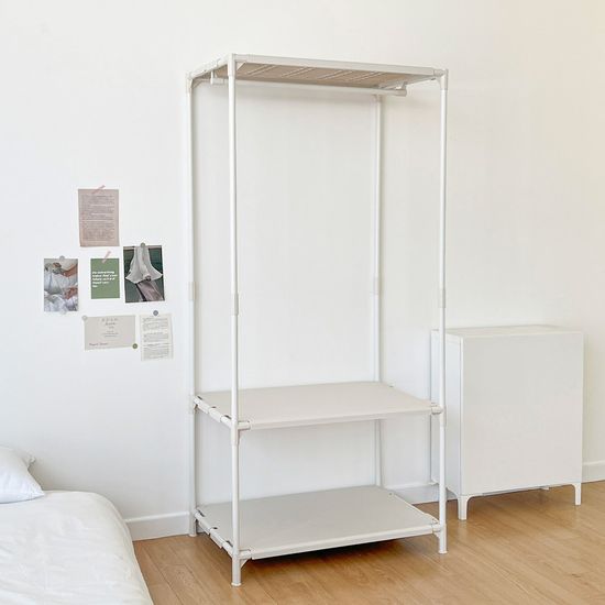 뱅크 드레스룸 행거 1단