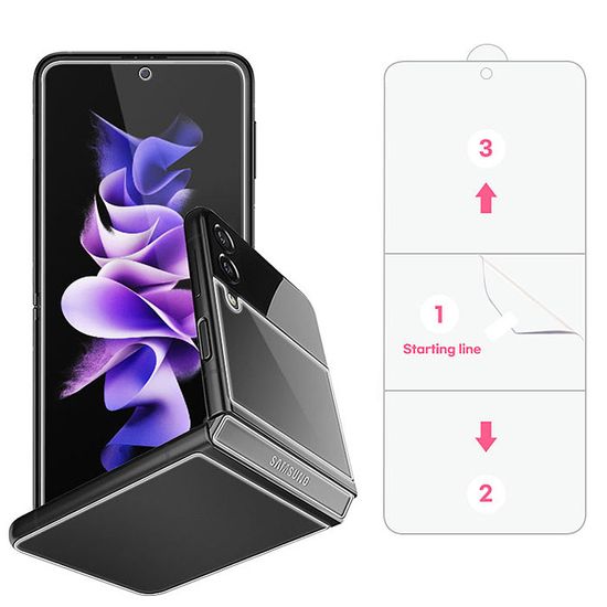 플렉스 내부전면후면힌지 다붙이는필름(갤럭시Z플립6)